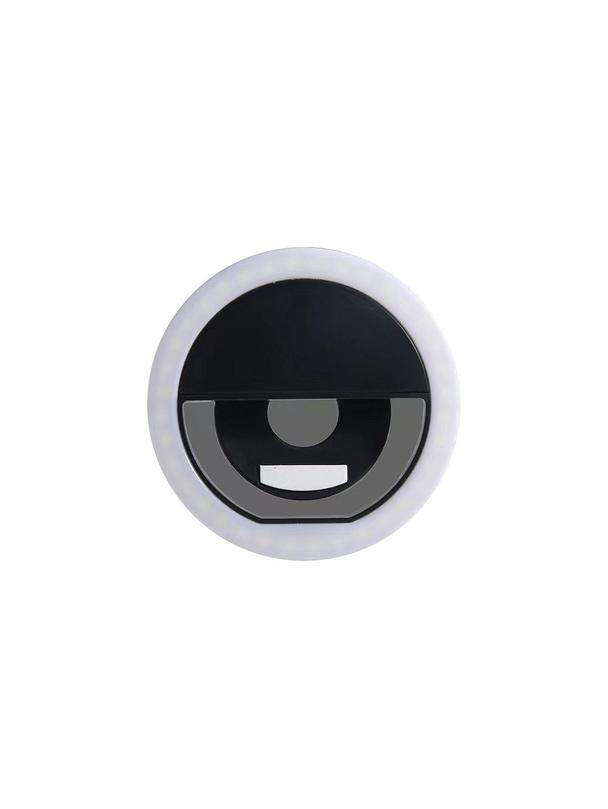 Lampa LED Ring do selfie na telefon RK-12 czarna