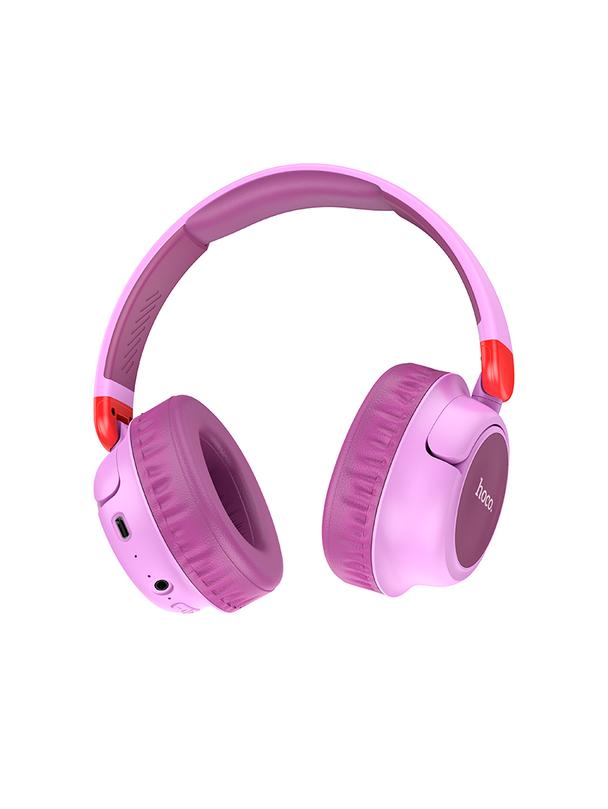 Słuchawki bezprzewodowe nauszne Hoco W43 fioletowe