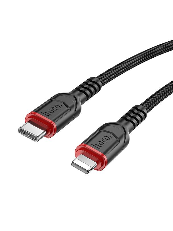 Kabel USB C do Lightning Hoco PD 27W 3 m X59 czarny