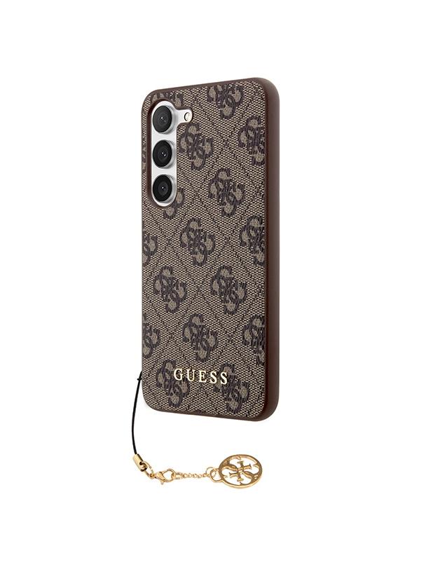 GUESS futerał do SAMSUNG S24 GUHCS24SGF4GBR (4G Charm) brązowy