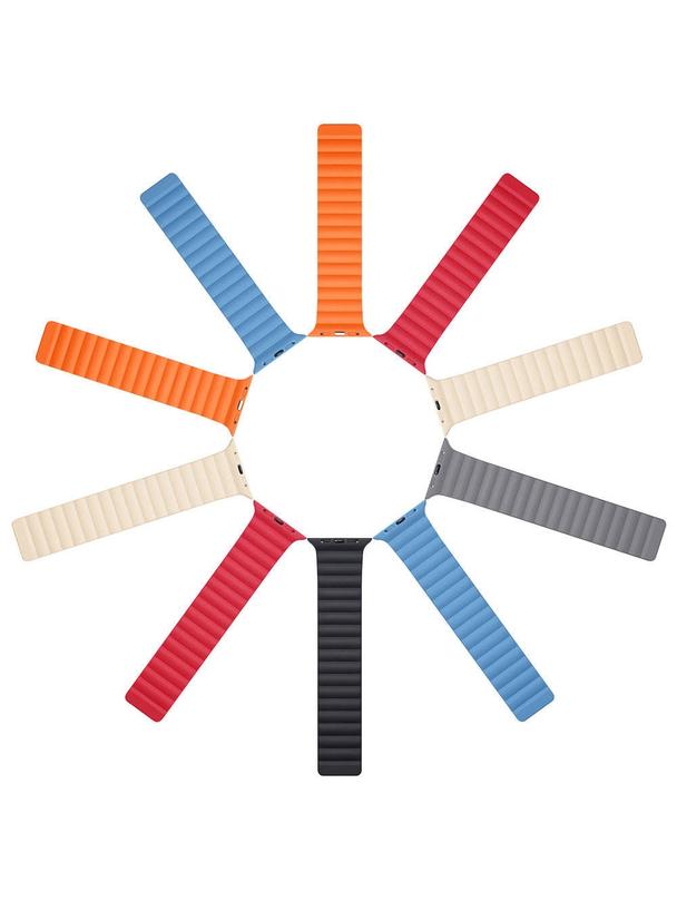 DUX DUCIS pasek CHAIN magnetyczny silikonowy do Apple Watch 42 / 44 / 45 mm niebieski