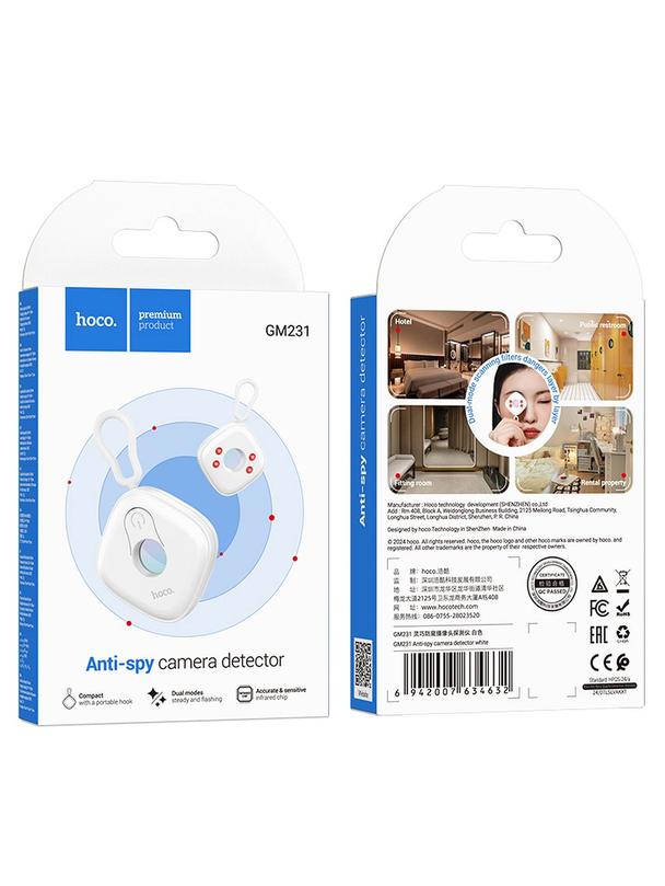 Detektor wykrywacz ukrytych kamer Hoco GM231 biały