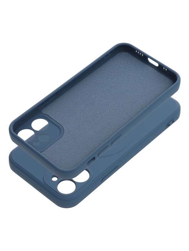Futerał SILICONE MAG COVER kompatybilny z MagSafe do IPHONE 12 Mini niebieski