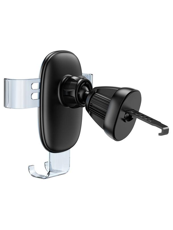 Uchwyt na telefon do samochodu grawitacyjny Hoco do kratki H7 czarny