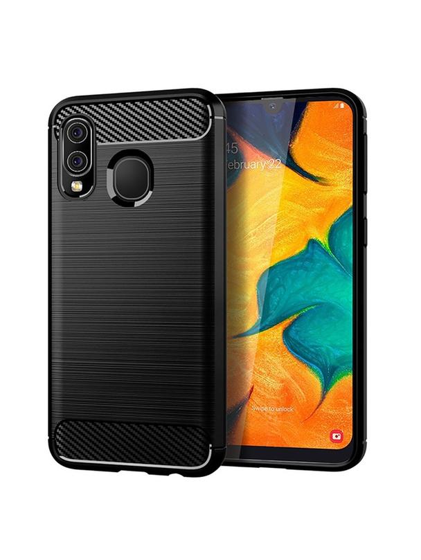 Futerał CARBON do SAMSUNG A40 czarny