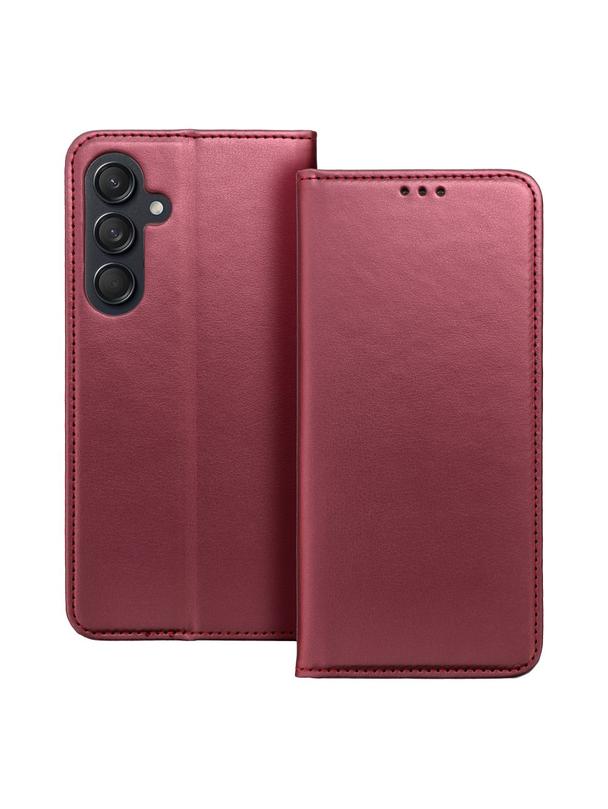 Kabura SMART MAGNETO do SAMSUNG S24 FE burgundowy