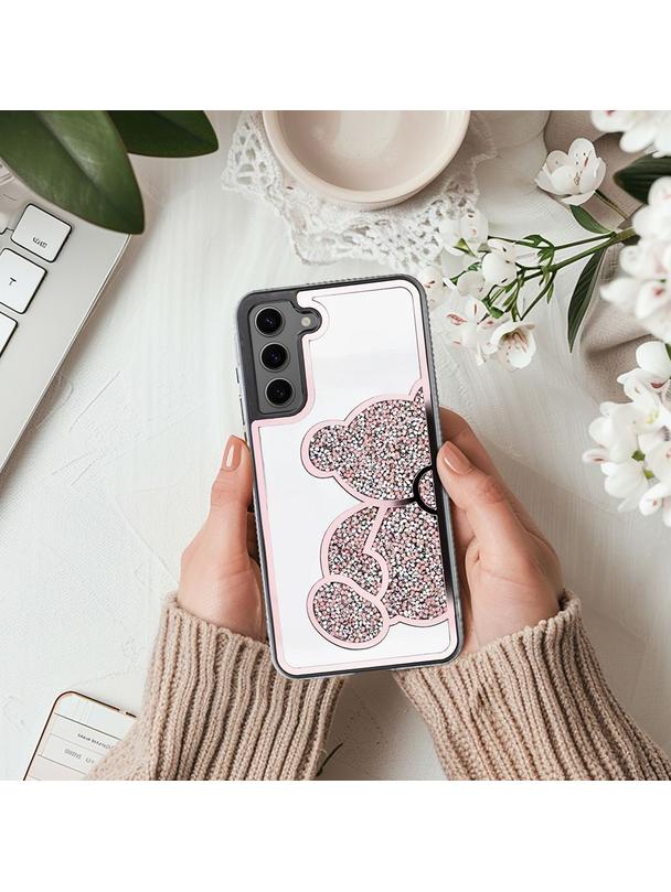 Futerał TEDDY BEAR do SAMSUNG A52 5G / A52 LTE ( 4G ) / A52s 5G różowy