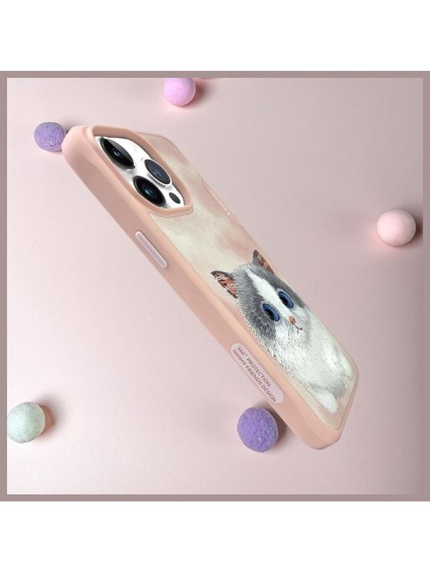 NIMMY futerał BIG EYED PET 2.0 Cat do IPHONE 15 Pro różowy