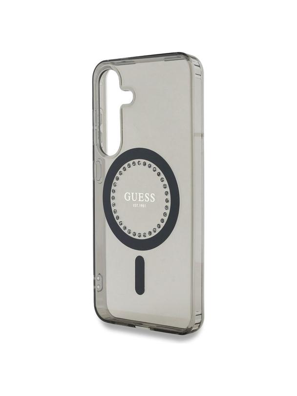 GUESS futerał do SAMSUNG S25 GUHMS25SPFTDTEK (Magnetic IML Rhinestones) czarny