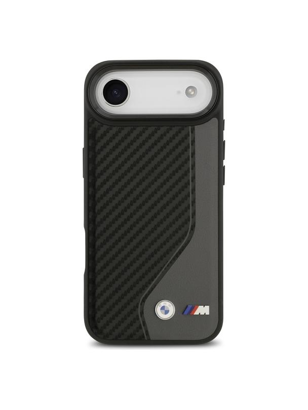 BMW futerał do IPHONE 17 Air kompatybilny z MagSafe BMHMP17M25PCCSCAK (PU Carbon Logo) anthracite