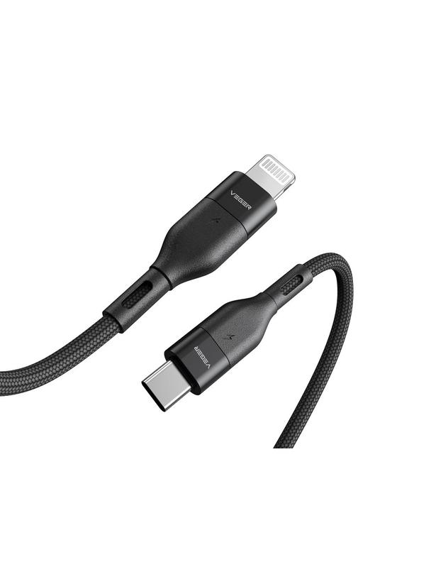 Kabel USB C do Lightning VEGER PD 3A 27W 1,2 m CL01 czarny