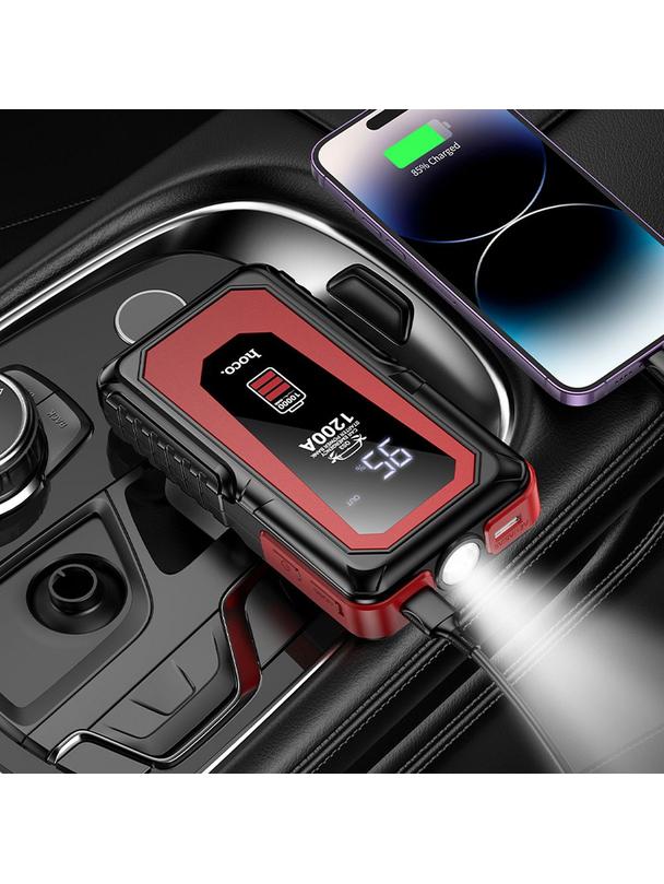 Powerbank Hoco 10000 mAh 2,4A 18W z funkcją rozruchu samochodu QS3 czarny