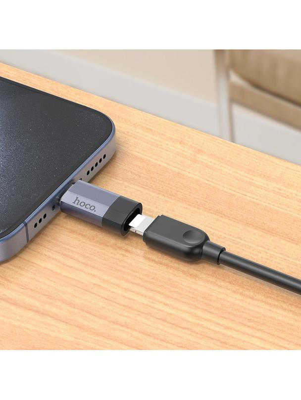EOL Adapter USB C do Lightning Hoco UA29 ciemny niebieski