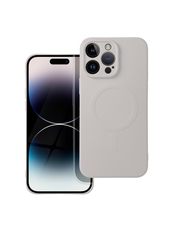 Futerał SILICONE MAG COVER kompatybilny z MagSafe do IPHONE 17 Pro Max tytanowy