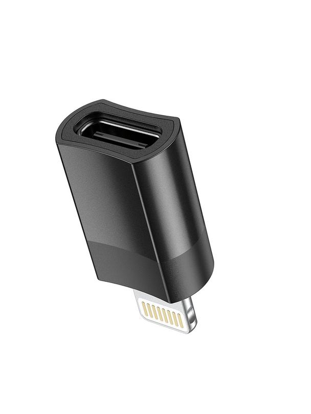Adapter USB C do Lightning Hoco UA17 czarny