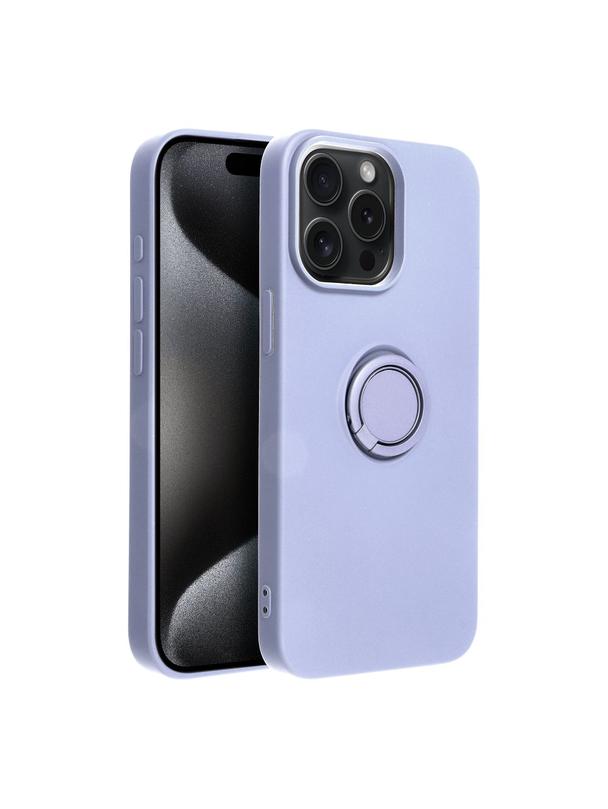 Futerał SILICONE RING do IPHONE 15 Pro Max fioletowy