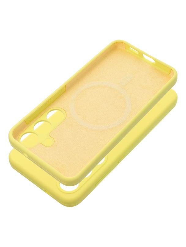 Futerał SILICONE 2mm do SAMSUNG S26 kompatybilny z MagSafe żółty