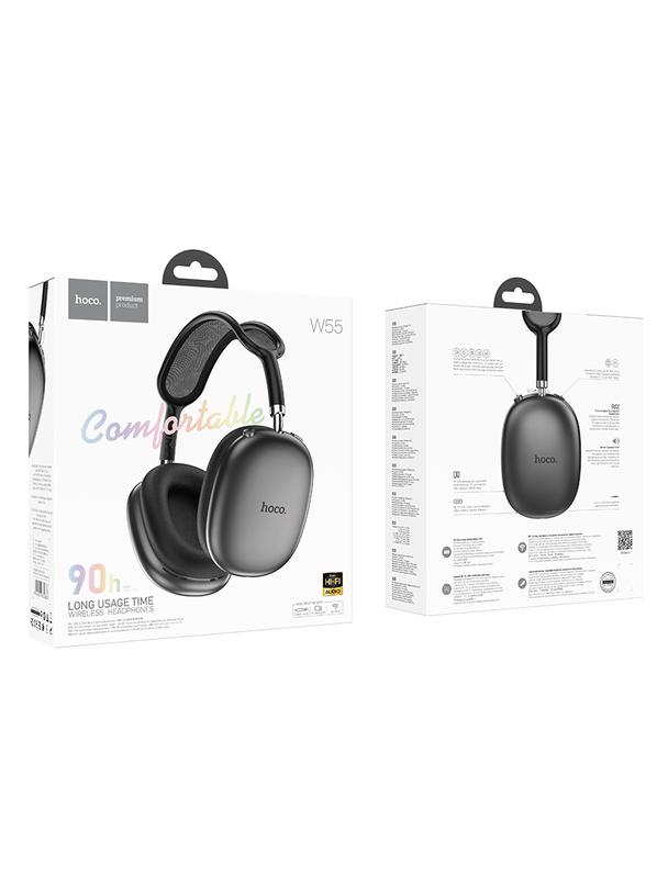 Słuchawki bezprzewodowe nauszne Hoco W55 szare
