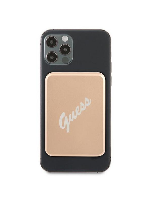 Bateria zewnętrzna ( Powerbank ) z ładowaniem indukcyjnym GUESS GUPBMSVSLG 3000mAh ( Kompatybilny z Magsafe