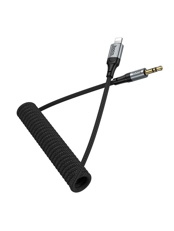 Kabel AUX Jack 3,5 mm do Lightning Hoco 1,5 m UPA33A czarny