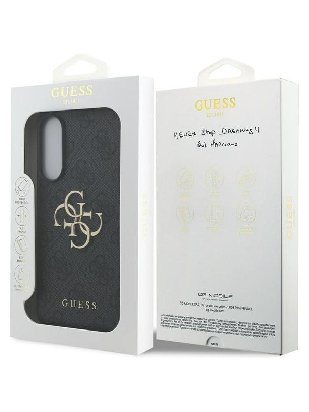 GUESS futerał do SAMSUNG S25 Edge GUHCS25E4GMGGR (4G PU Big Logo) czarny