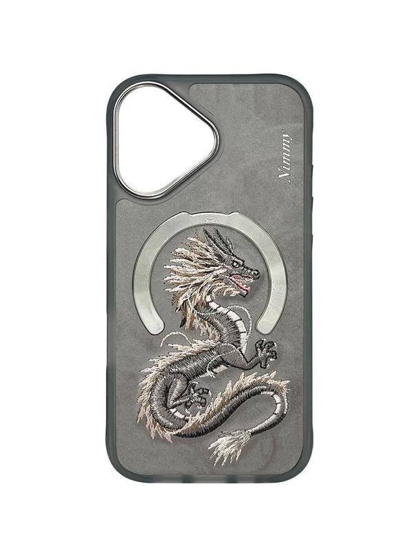 NIMMY futerał DRAGON kompatybilny z MagSafe do IPHONE 16 szary