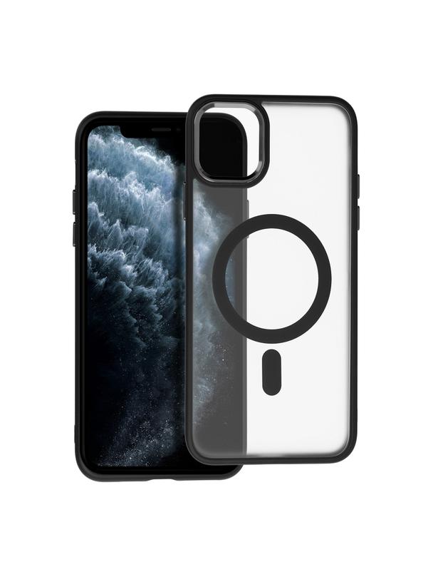 Futerał MATTE MAG COVER kompatybilny z MagSafe do IPHONE 11 Pro Max czarny
