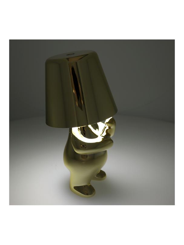 Lampka nocna GOLD MAN Art Deco stojący (wzór 3) MLTL