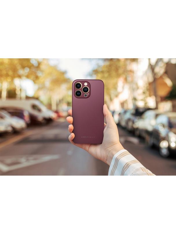 ROAR futerał MATTE GLASS do IPHONE 14 Plus bordowy