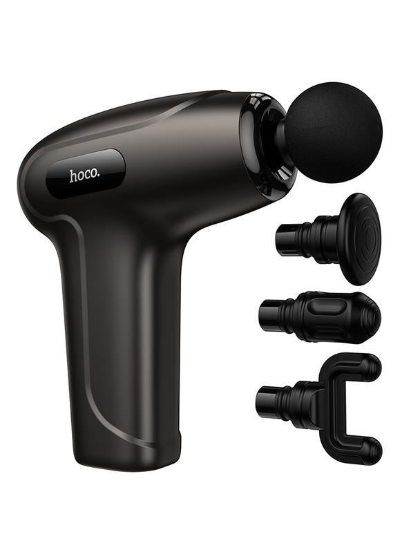 Elektryczny cichy mini masażer GUN Hoco HP51 szary