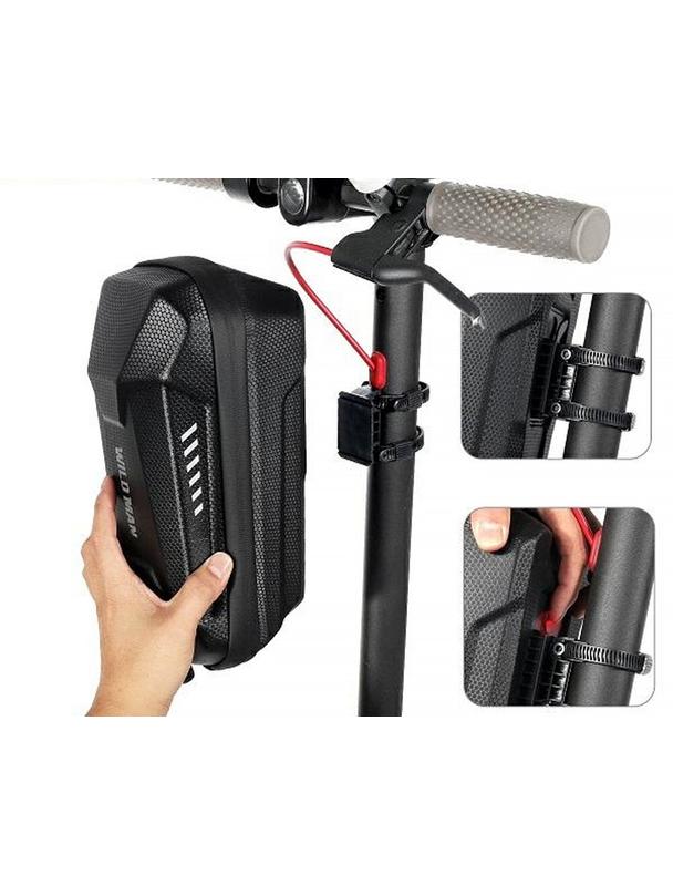 WILDMAN sakwa na kierownicę do hulajnogi wodoodporna 4L ES8X Max czarna