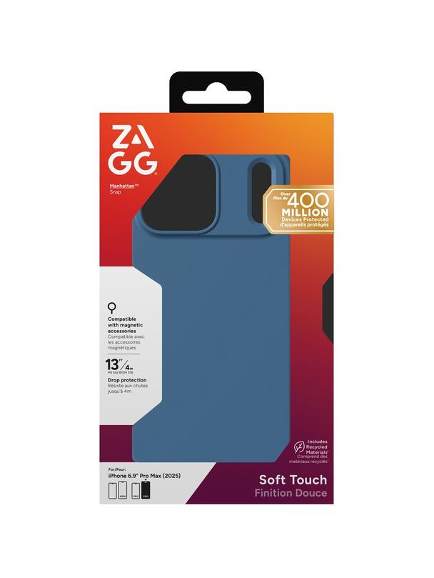 ZAGG futerał MANHATTAN SNAP kompatybilny z MagSafe do IPHONE 17 Pro Max ocean abyss