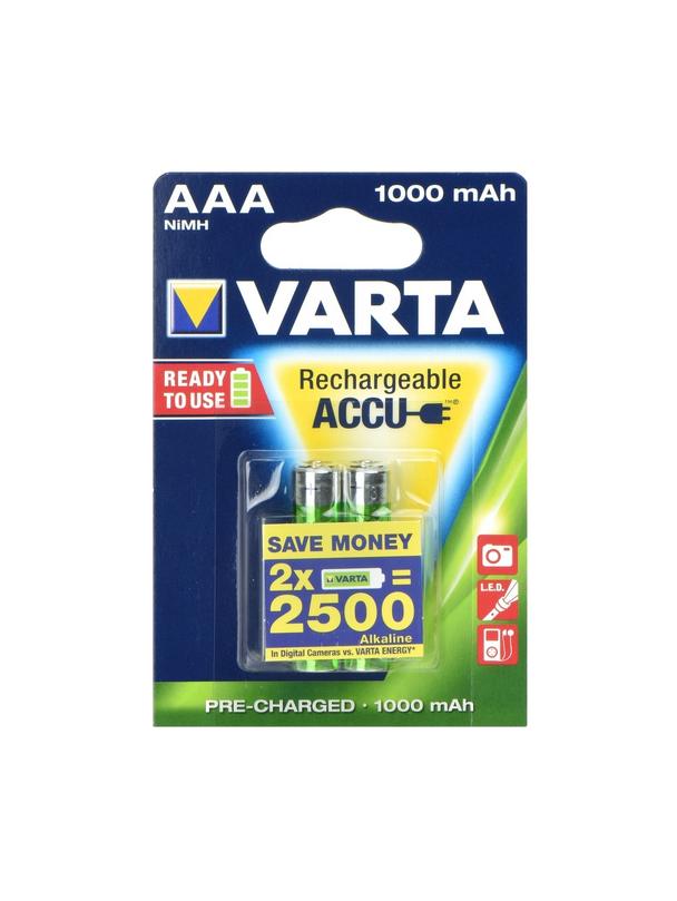 VARTA bateria akumulatorowa R3 (AAA) 1000 mAh ready to use 2 szt
