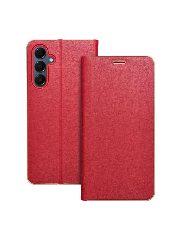 Kabura LUNA Book Gold do SAMSUNG A16 5G czerwony