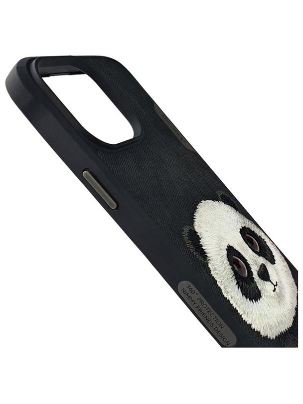 NIMMY futerał BIG EYED PET 2.0 Panda do IPHONE 15 Pro czarny
