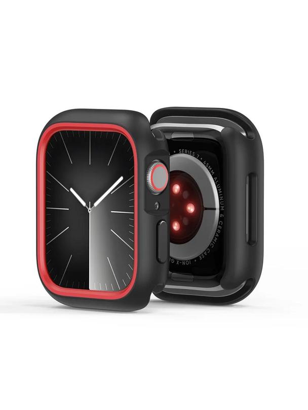 DUX DUCIS futerał BAMO do Apple Watch serii 10 46 mm czarno czerwony