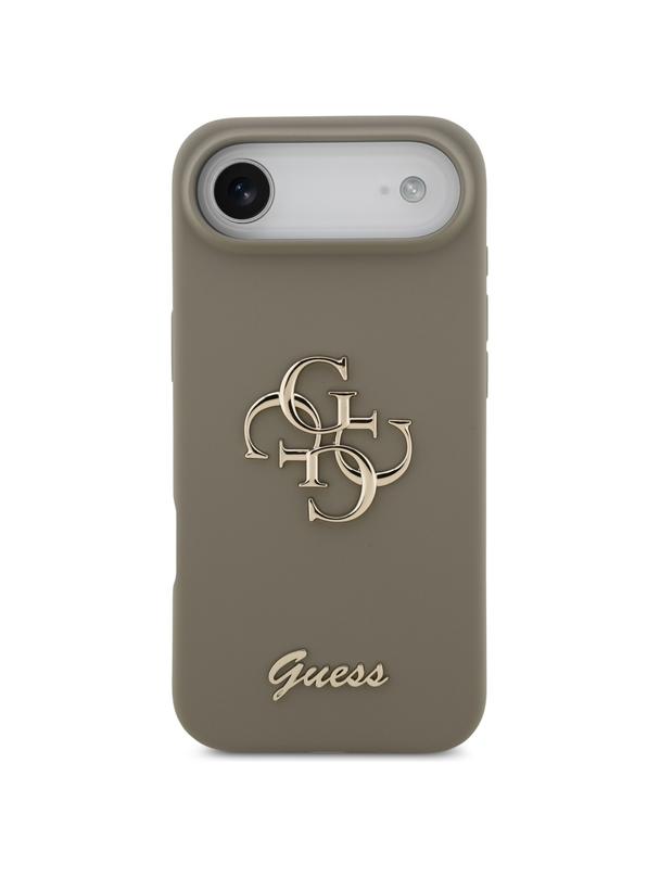 GUESS futerał do IPHONE 17 Air GUHCP17MSC4GSMW (Silicone W/ Big 4G Script) brązowy