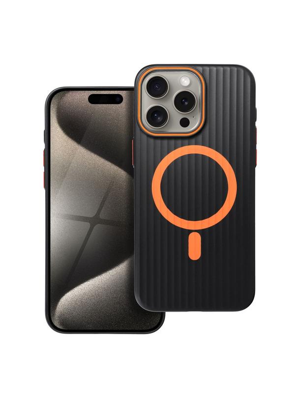 Futerał SIMPLY kompatybilny z MagSafe do IPHONE 15 Pro Max tytan czarny