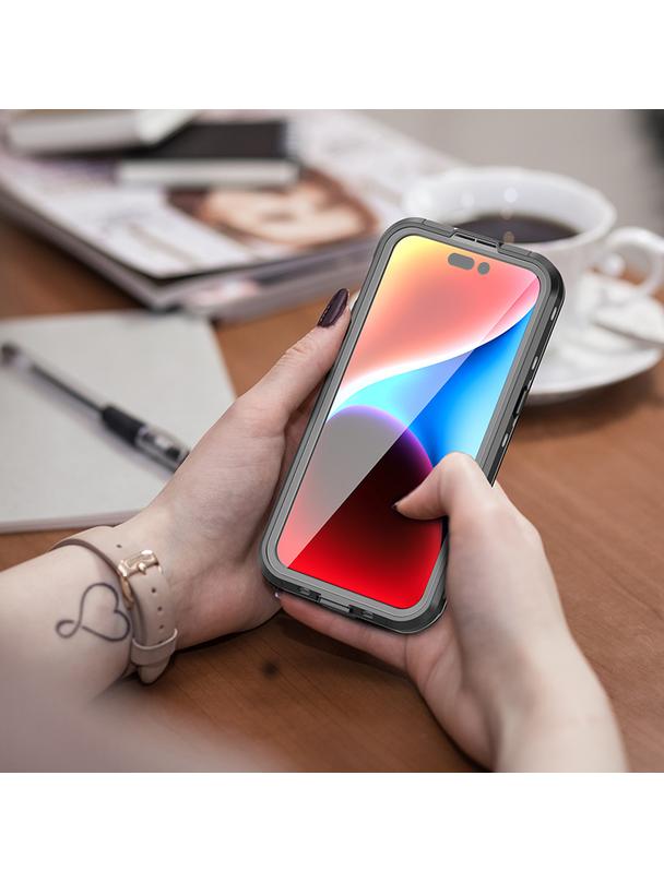 Futerał wodoodporny SHELLBOX DOT kompatybilny z MagSafe do IPHONE 15 Pro Max czarny