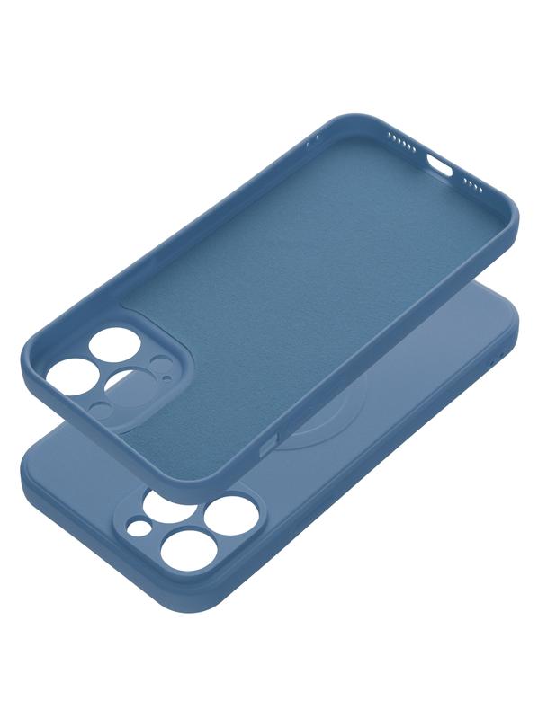 Futerał SILICONE MAG COVER kompatybilny z MagSafe do IPHONE 13 Pro Max niebieski