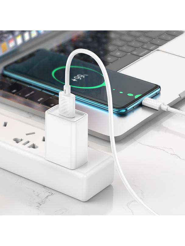 Kabel USB A do USB C Hoco 3A 1 m X88 biały