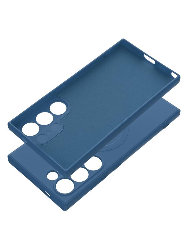 Futerał SILICONE MAG COVER kompatybilny z MagSafe do SAMSUNG S24 Ultra niebieski