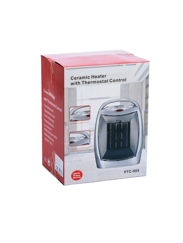 Termowentylator grzejnik ceramiczny 1500W  RC-K-398 czarny