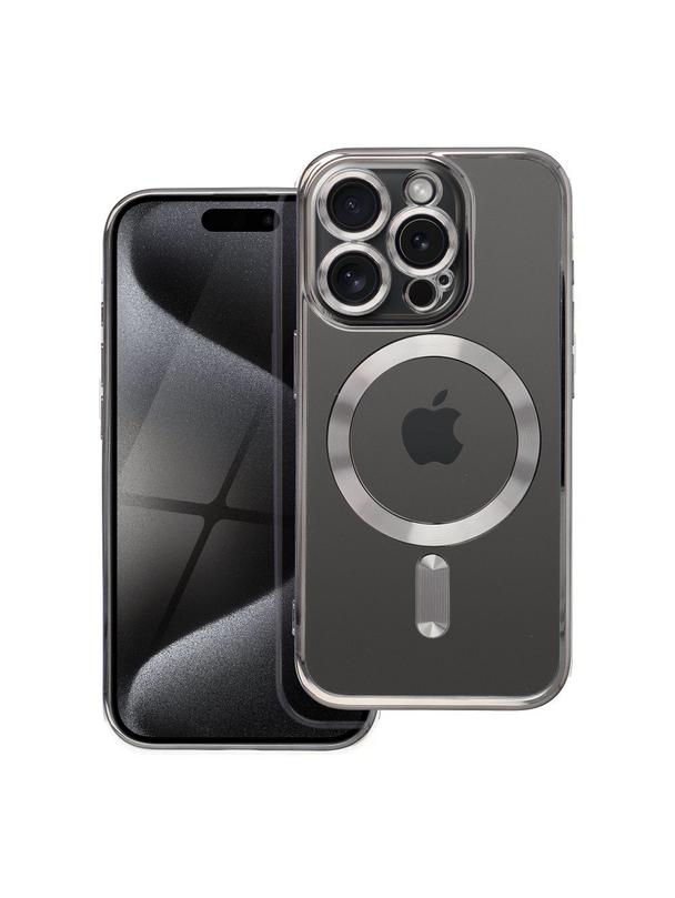 Futerał ELECTRO MAG COVER kompatybilny z MagSafe do IPHONE 15 Pro tytanowy szary