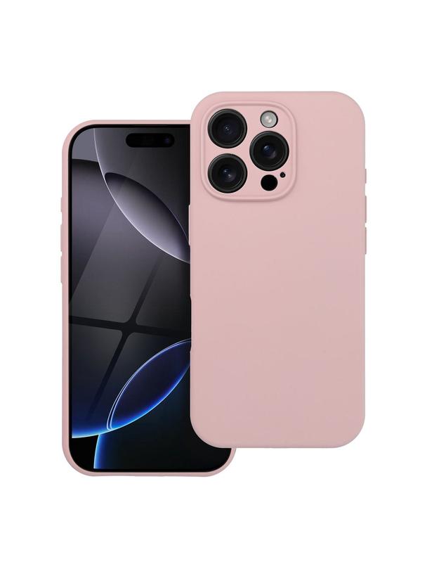 Futerał SILICONE 2mm do IPHONE 15 Pro kompatybilny z MagSafe pudrowy róż