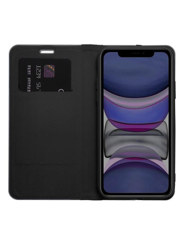 Kabura LUNA Book Carbon do IPHONE 16e (SE 4 2025) czarny