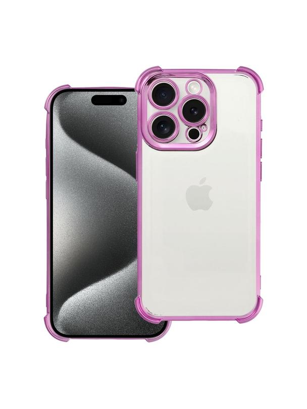 Futerał ANTISHOCK ELECTRO do IPHONE 15 Pro purpurowy