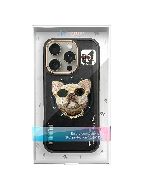 NIMMY futerał GLASSES COOL DOG kompatybilny z MagSafe do IPHONE 16 Pro Max czarny