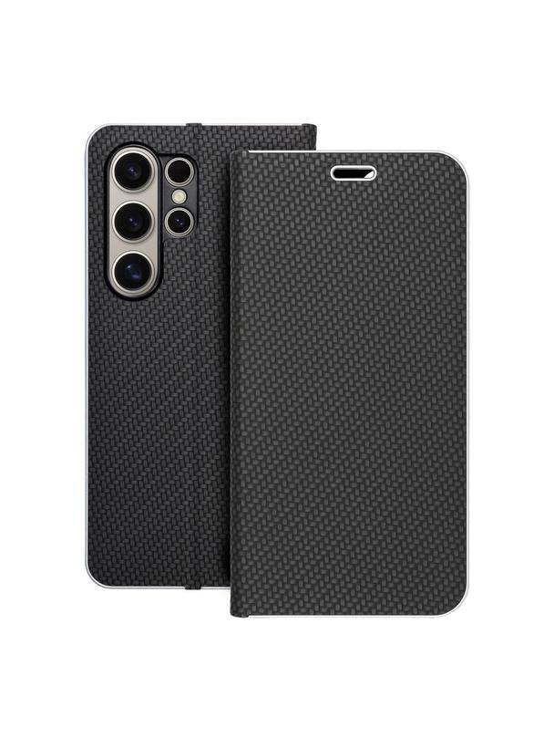 Kabura LUNA Book Carbon do SAMSUNG S24 Ultra czarny