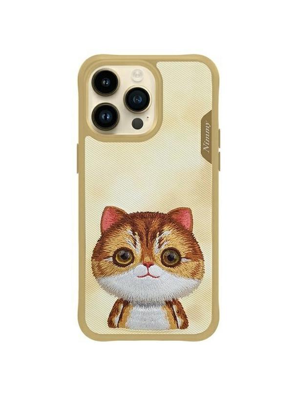 NIMMY futerał BIG EYED PET 2.0 Cat do IPHONE 15 Pro khaki